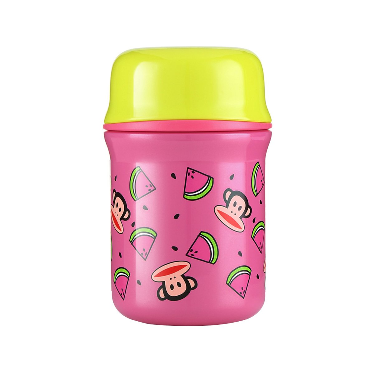 paul frank大嘴猴 可爱糖果色便捷不锈钢焖粥焖烧罐260ml