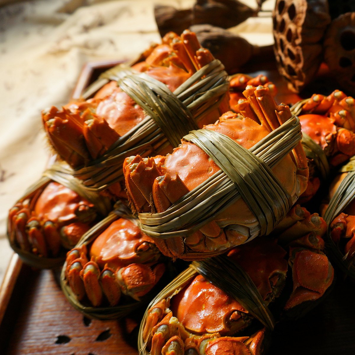 【现货】阳螯 阳澄湖大闸蟹现货螃蟹实物礼盒 公3.5两 8只装