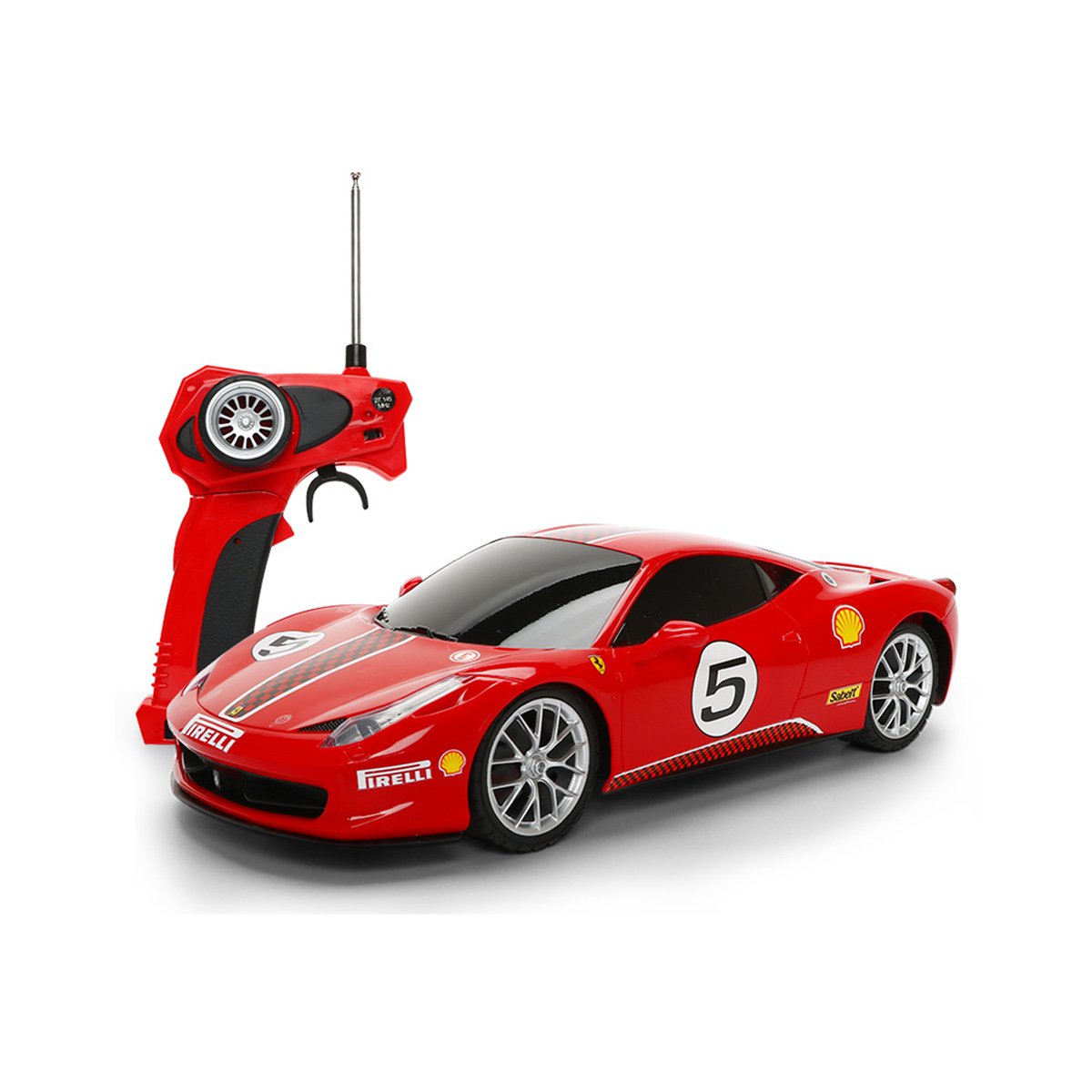 挑战者授权车模 遥控车 男孩儿童玩具汽车5号赛车收藏模型(aa电池版)