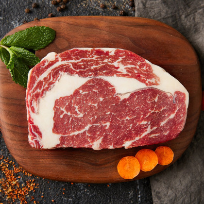 农夫好牛原切澳洲黑安格斯原切西冷眼肉牛排900g雪花非腌制生鲜牛肉