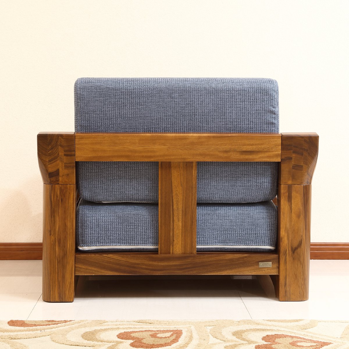 实木沙发组合 实木家具客厅组合沙发现代简约新中式家具乌金木沙发