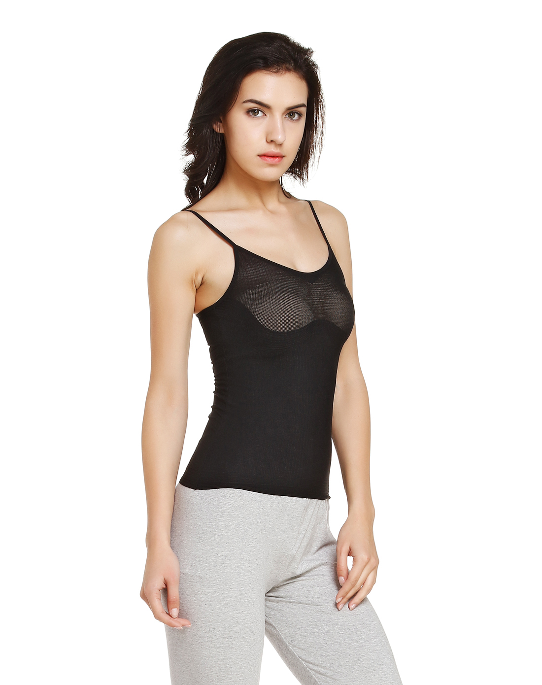 comfit性感无痕轻塑吊带内衣黑色