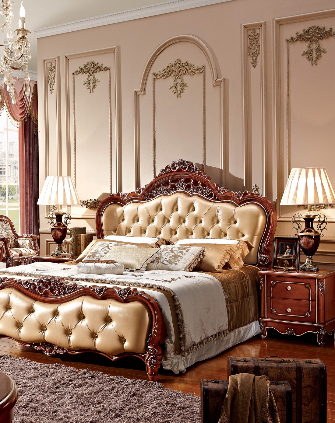 名象家具[5件套]贵族礼遇公主卧室/婚房套餐fx059t_唯品会