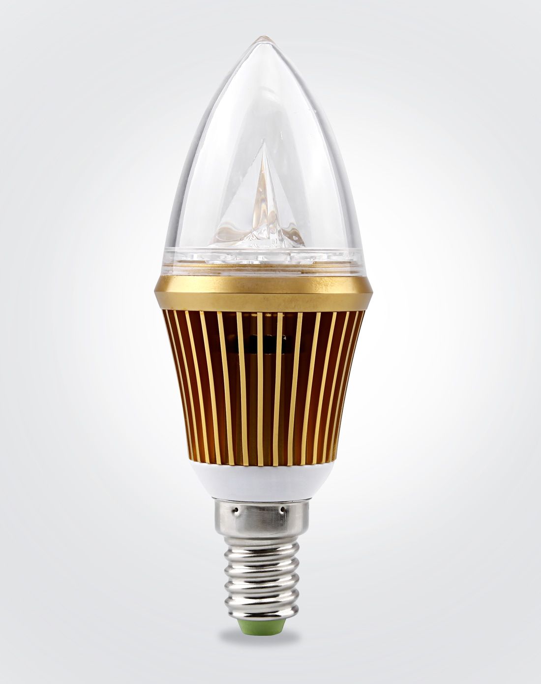 3w灯泡e14螺口尖泡灯暖白光3只装