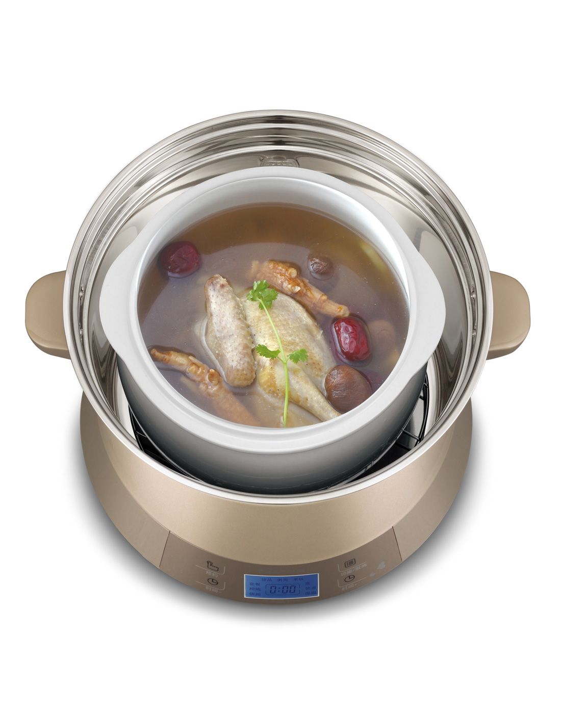 2l智能电炖盅,双钢双炖,5大菜单