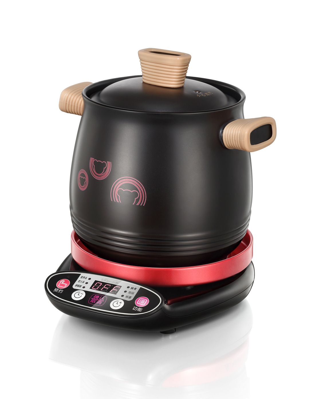 3l微电脑电砂锅,5大菜单,家常菜法宝