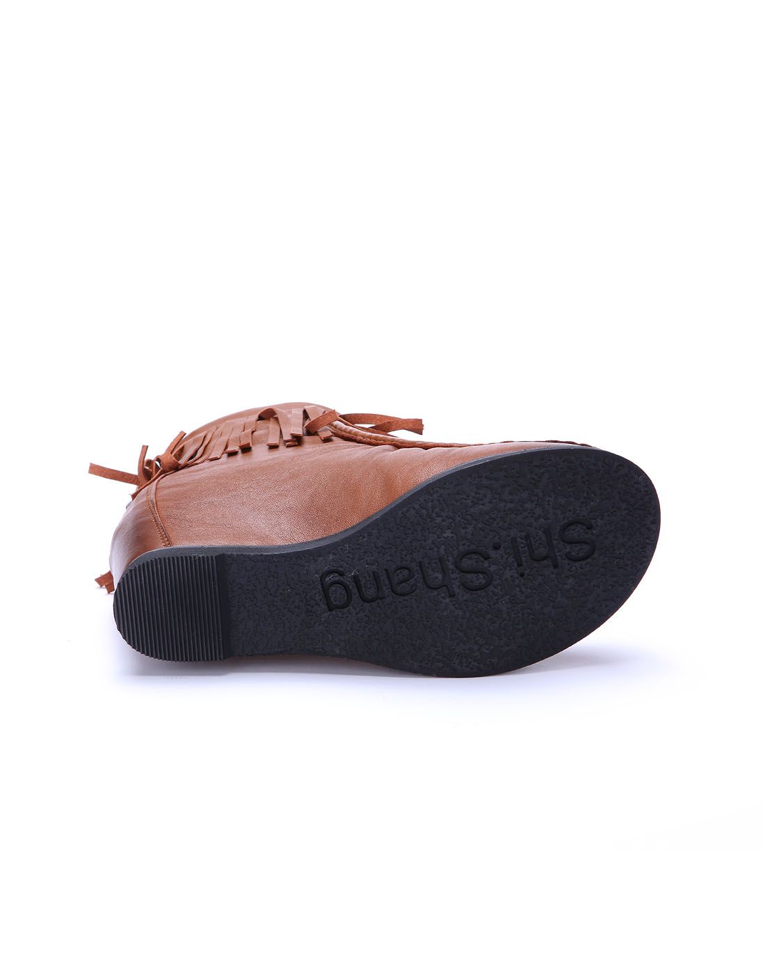 高蒂gaodi女士牛皮棕色正靴44011-81502_唯品会