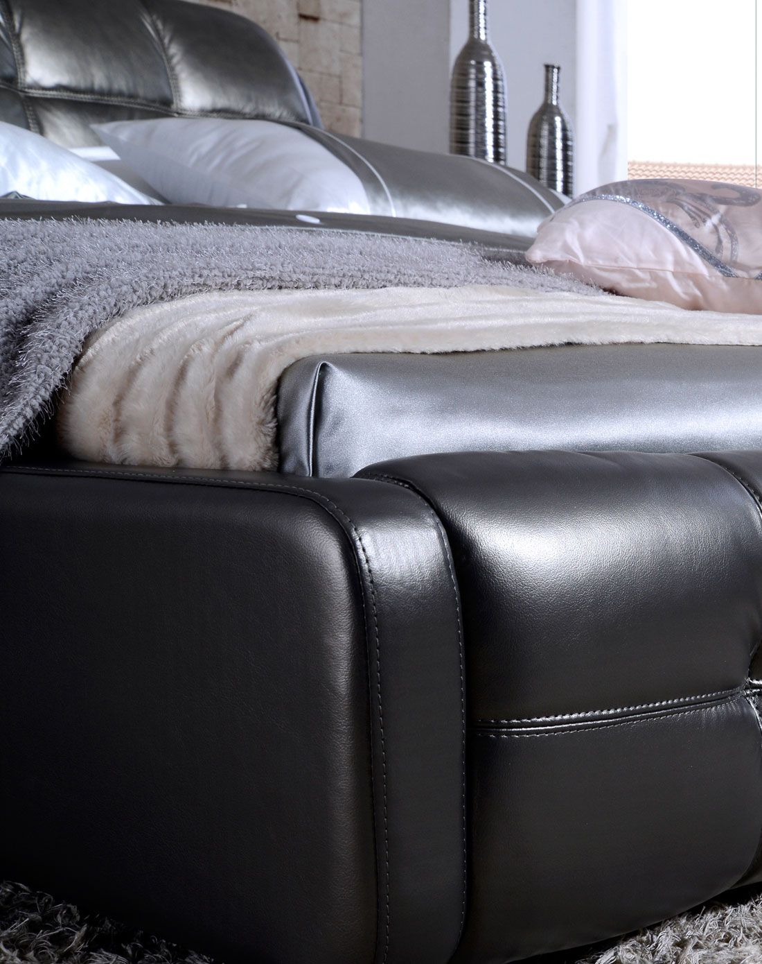 金海马kinhom家具专场头层黄牛皮软床椰棕弹簧床垫1.