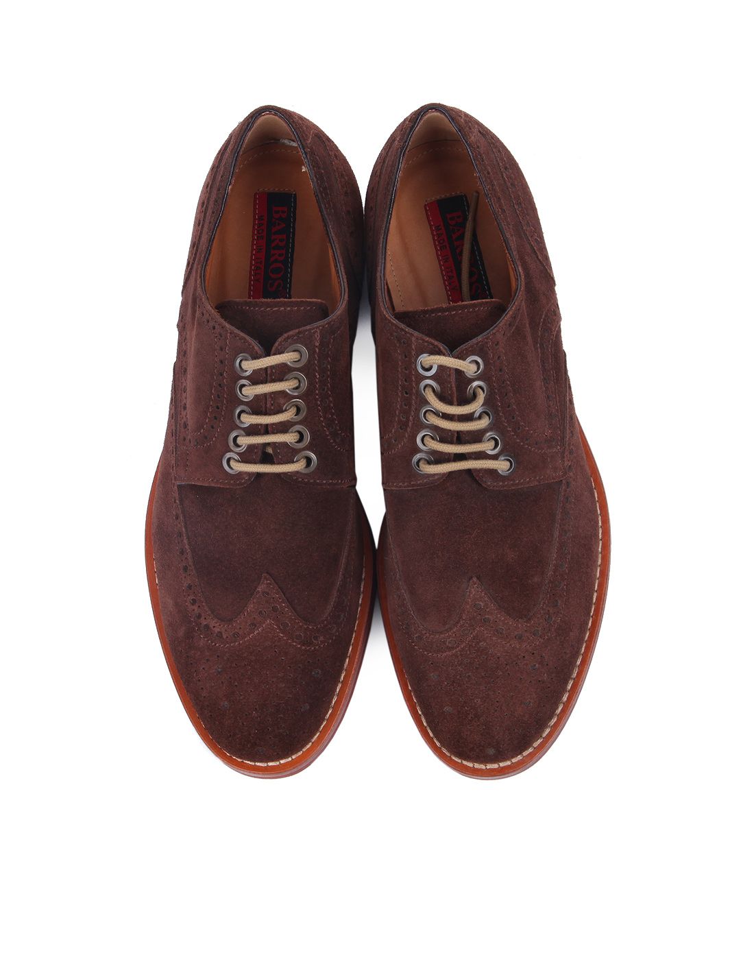 意大利进口男士深棕色磨砂反毛皮休闲鞋