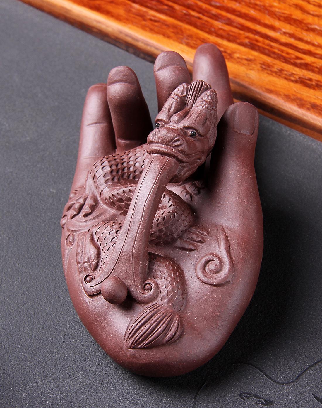 大权在握 宜兴紫砂茶宠摆件