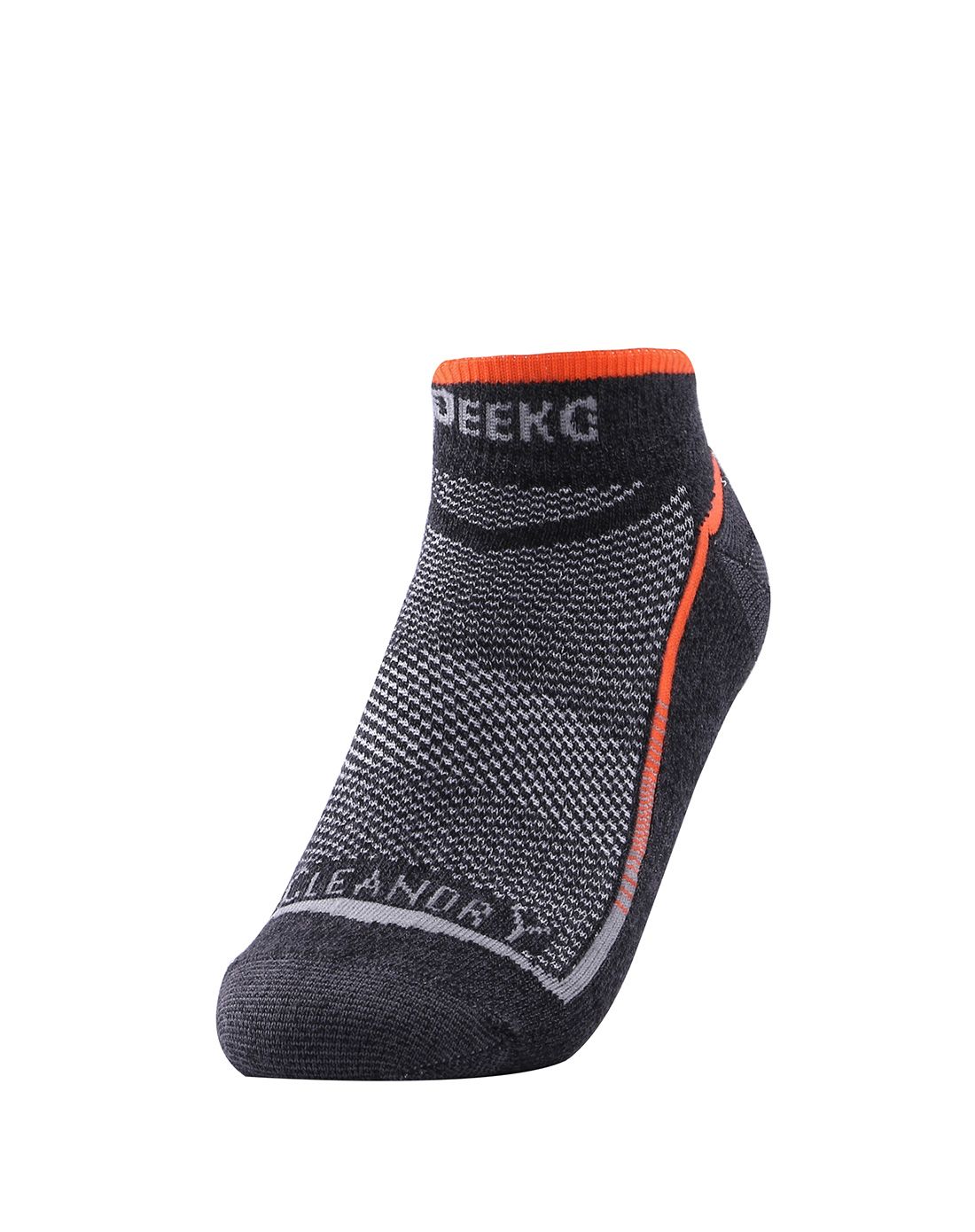 户外中国风专场-配件银离子抗菌消臭 中性黑灰运动袜d20080101_唯品会