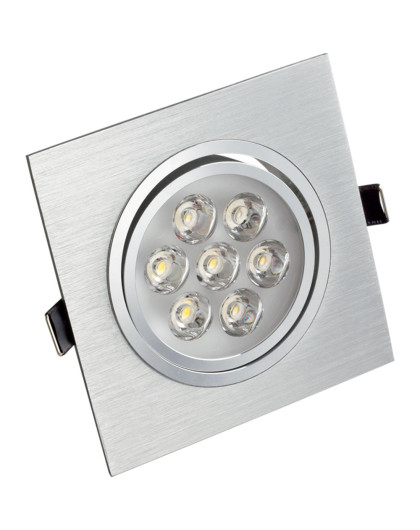 led单头格栅射灯7开孔95*95