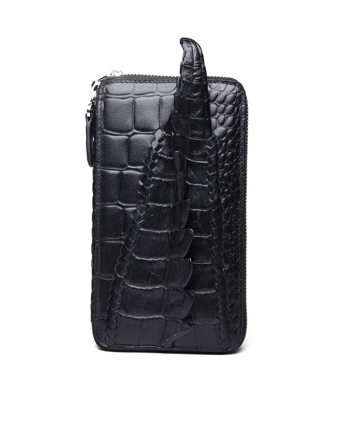 男士黑色商务鳄鱼皮手拿包