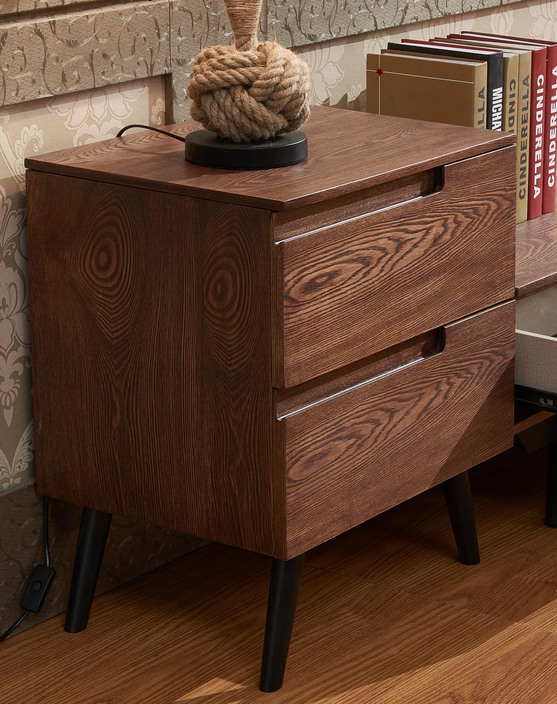 现代中式水曲柳木二斗柜28