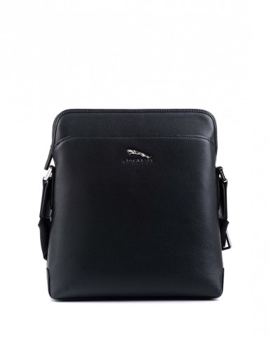 jaguar男款蓝色牛皮日字包