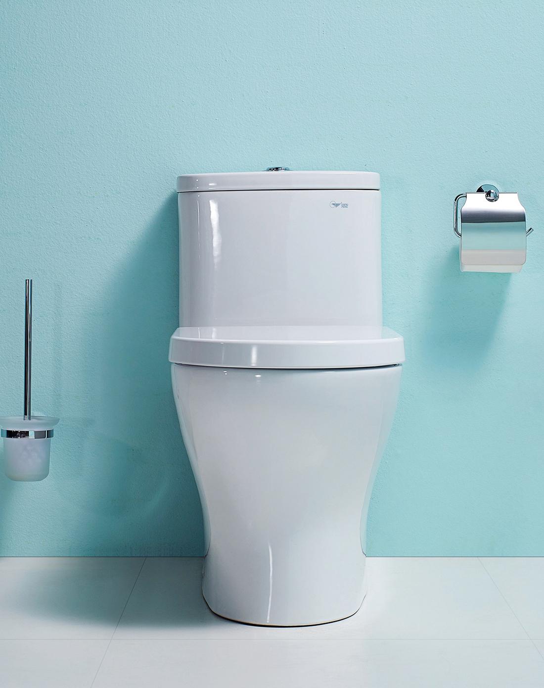 纳米抗菌釉面一体成型节水马桶