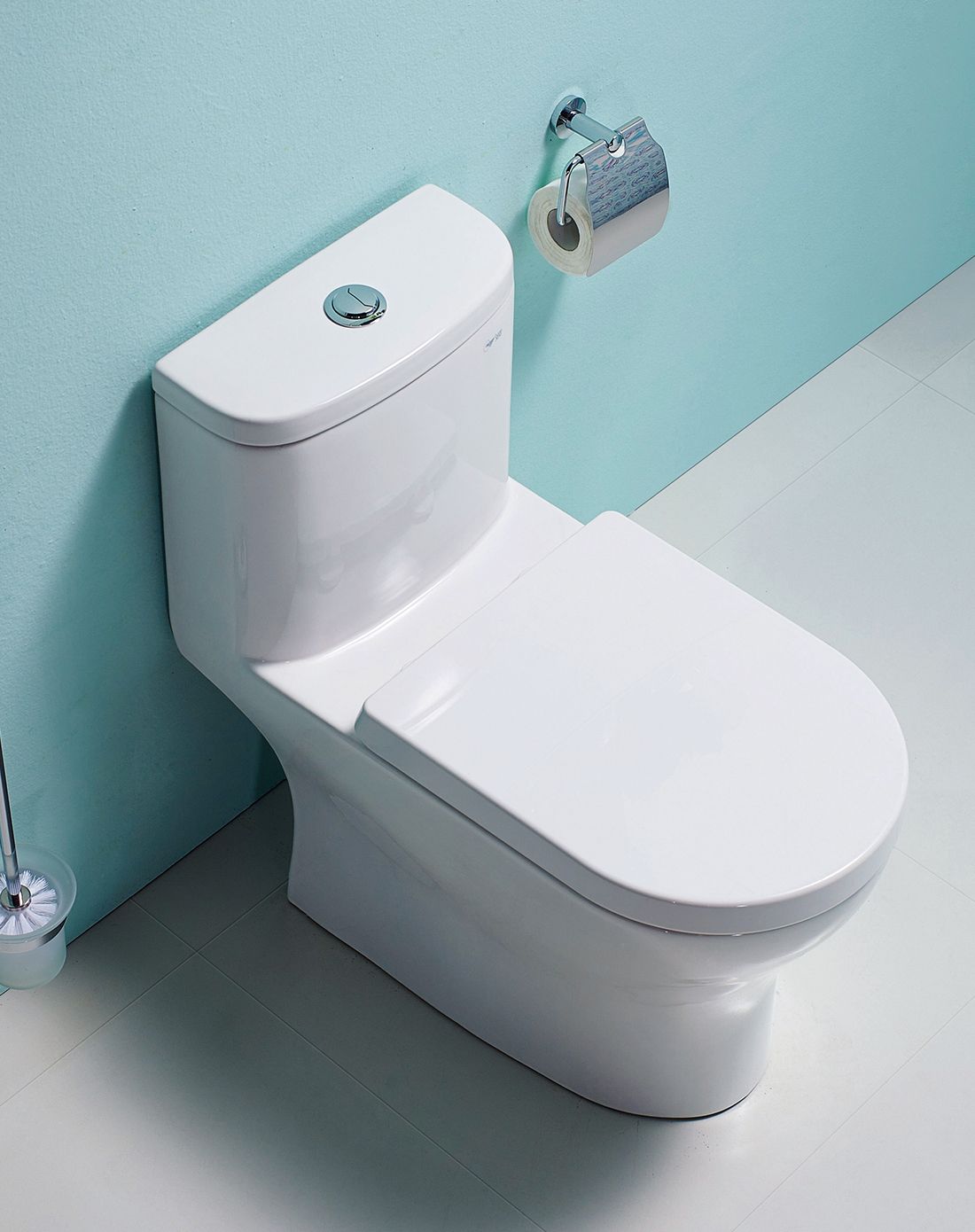 纳米抗菌釉面一体成型节水马桶