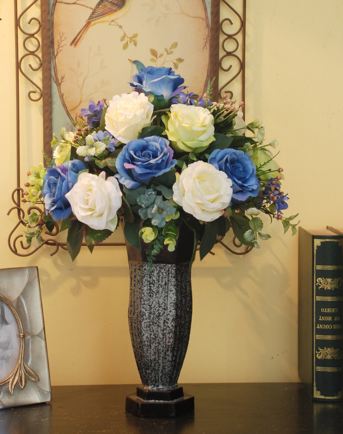 铁艺花瓶手工插花成品b款