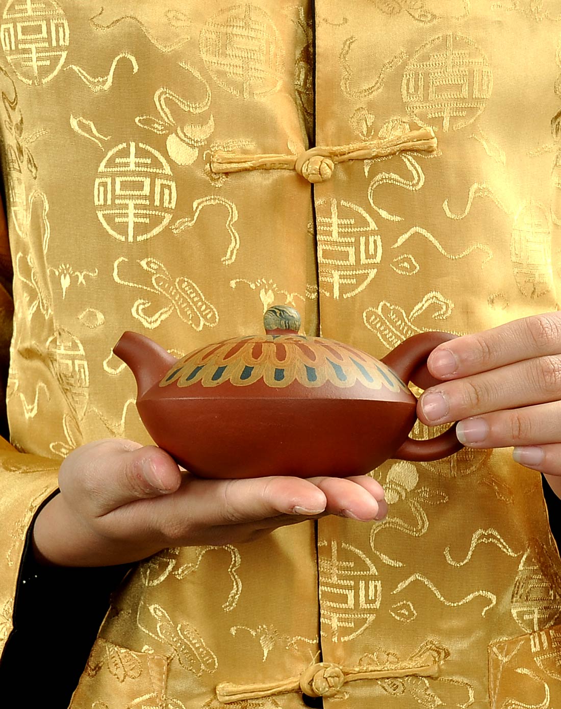 彩云紫砂壶 宜兴名师手工精制