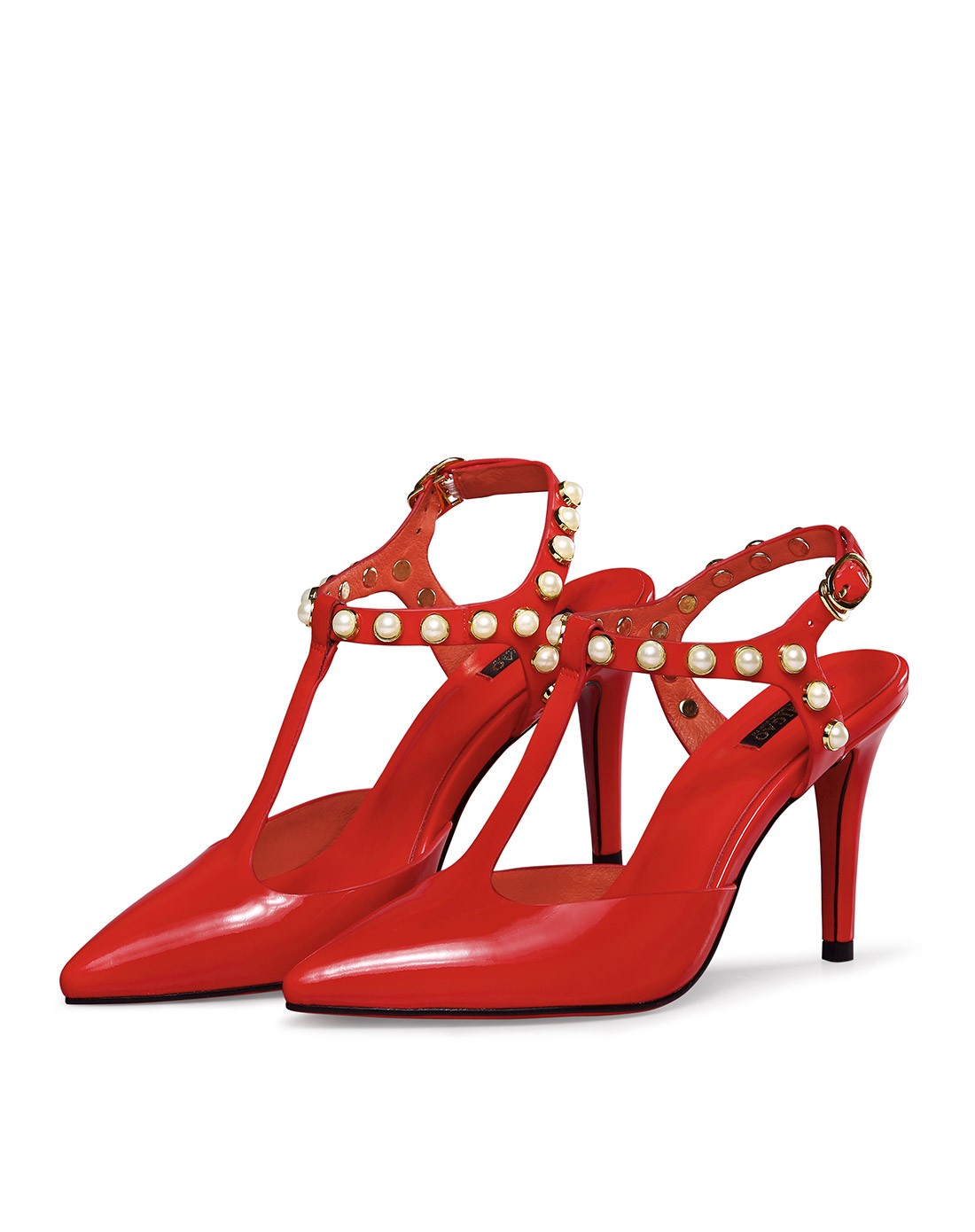 爱米高aimigao2015春夏新品大红色漆皮凉鞋a256026046001_唯品会