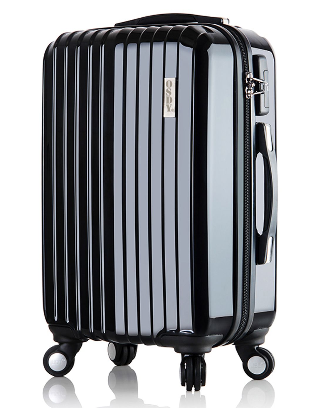 osdy镜面竖条纹托运箱29寸黑色