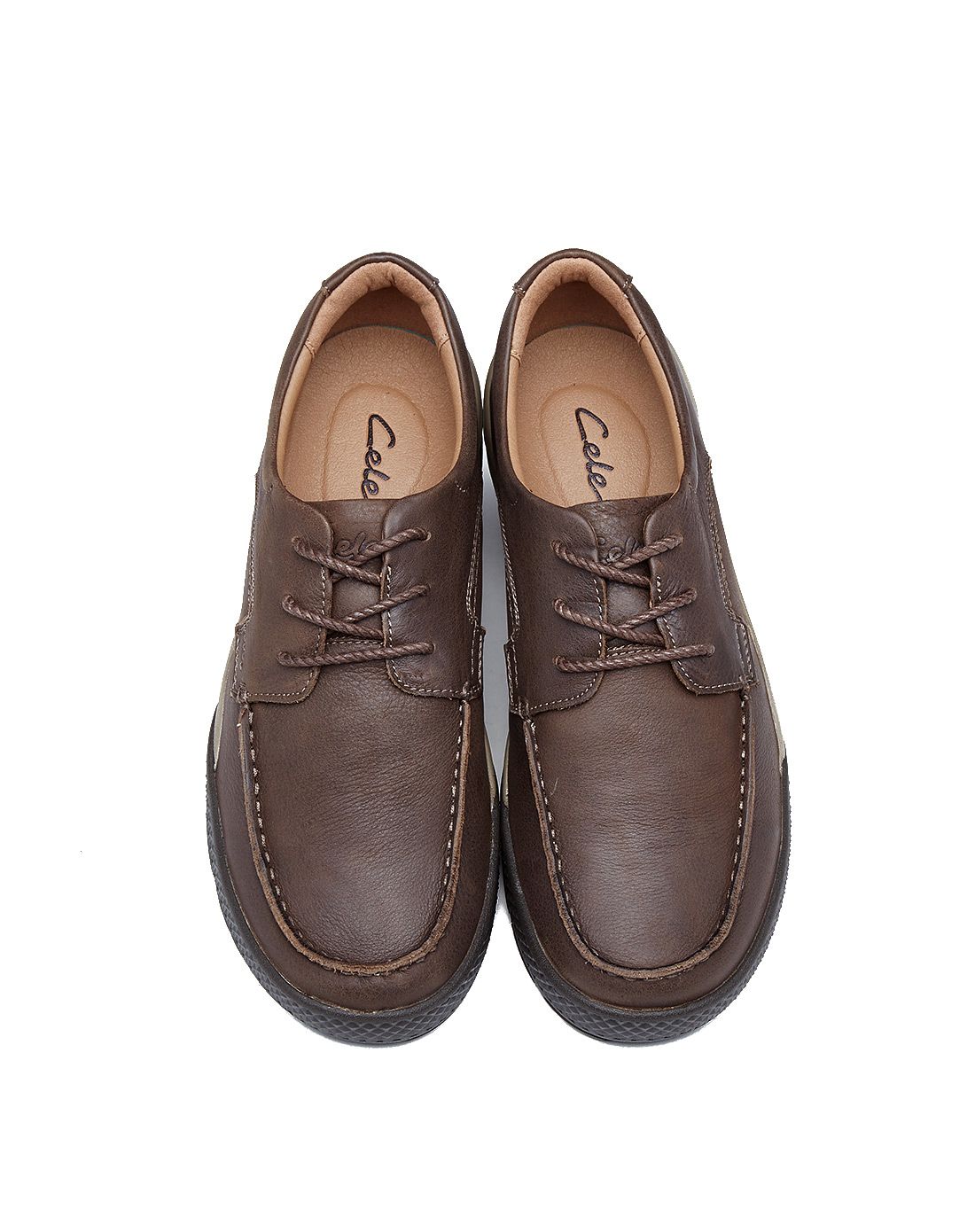 深啡色策乐舒适耐磨底台经典男鞋