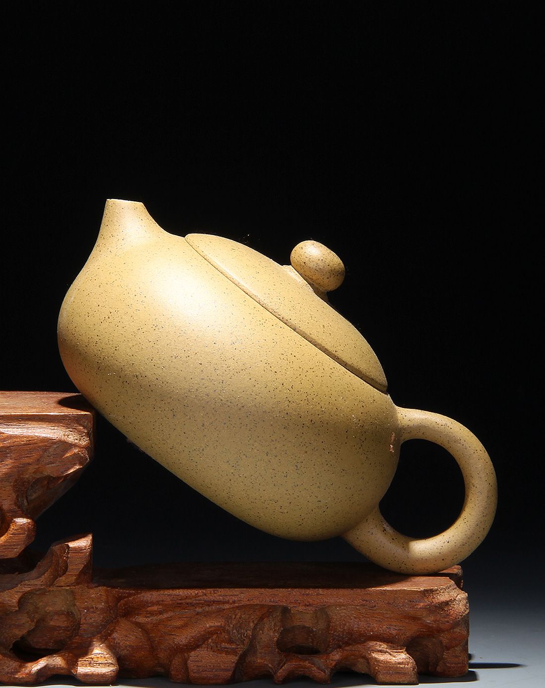 黄泥扁西施 紫砂壶 手工制作