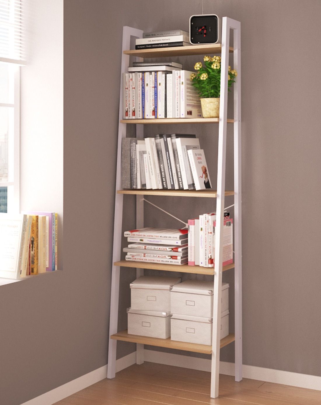 潮土creatwo家具科尔加大款五层层架,装饰收纳二合一ctzwj3033_唯品会