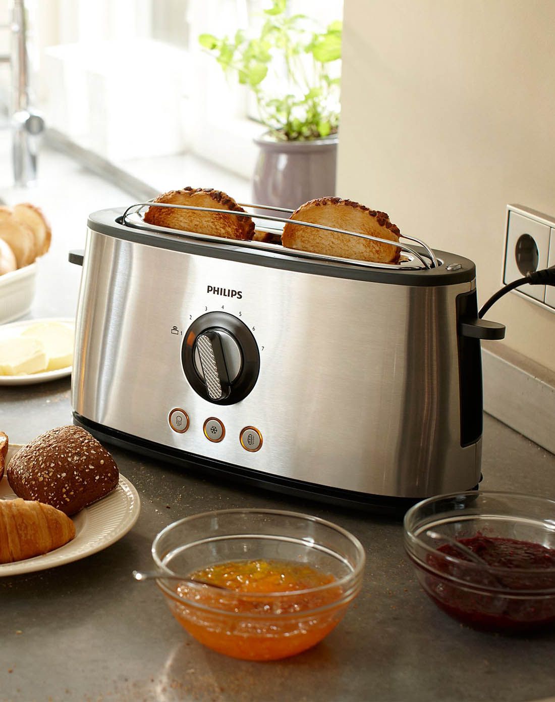 烤面包机 多士炉 7档烘烤设计