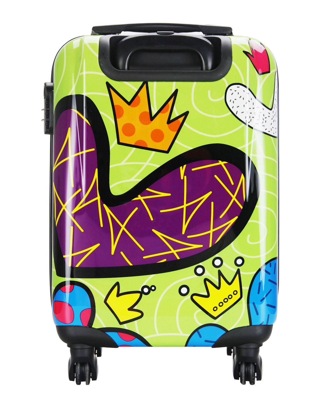皇冠之心涂鸦时尚拉杆箱20寸