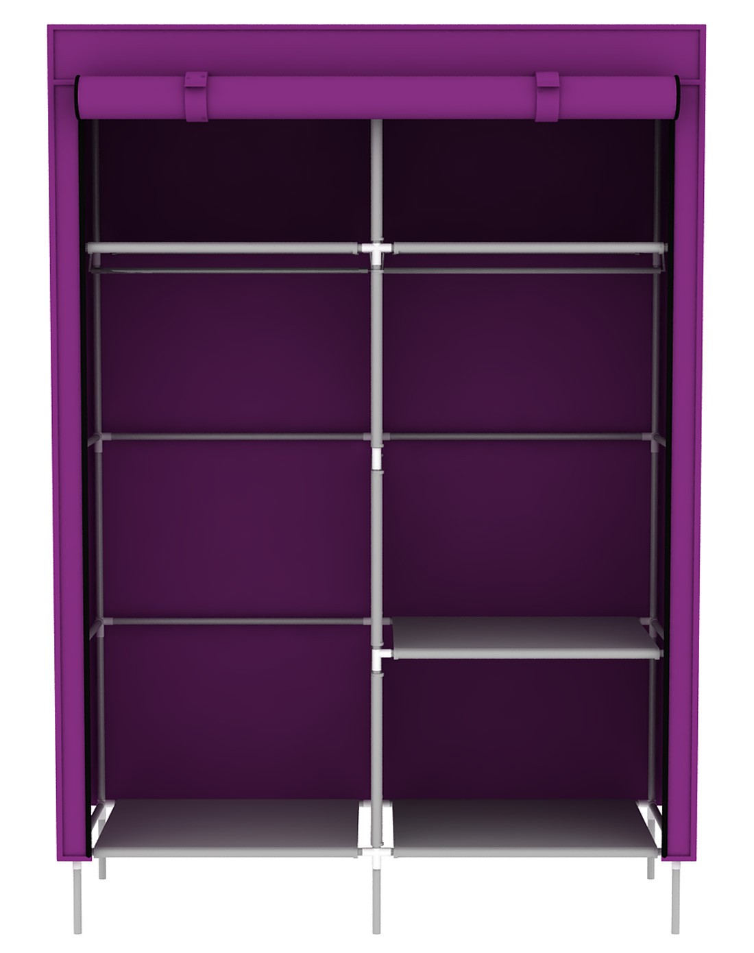 简易韩式衣柜紫色