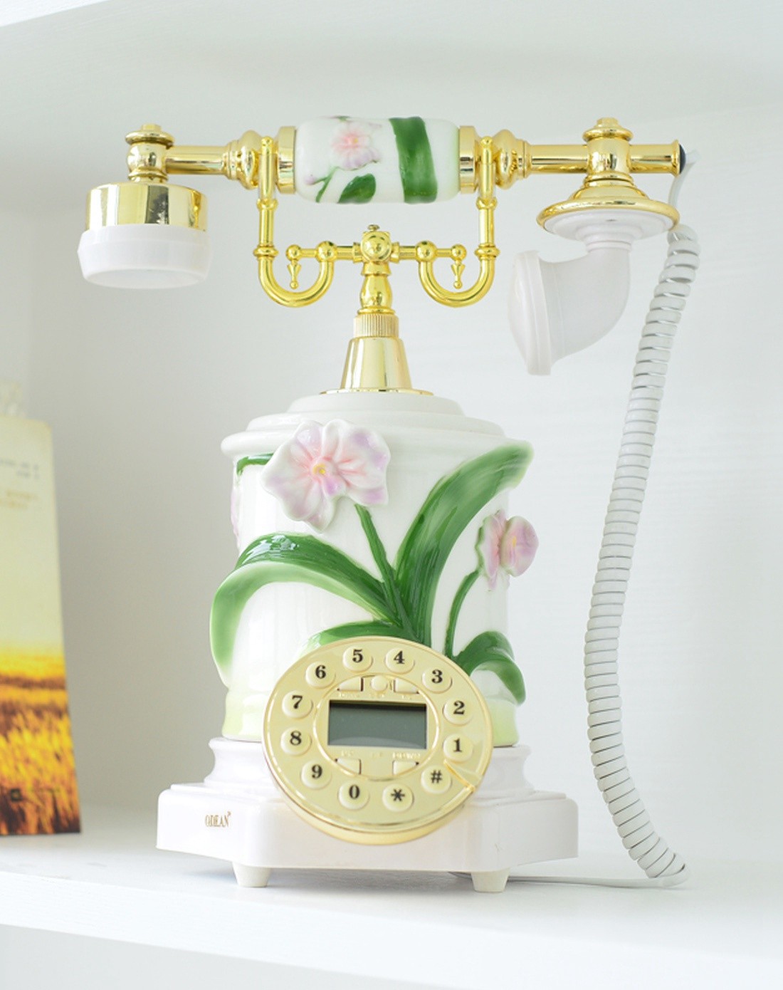 欧式田园复古创意电话座机