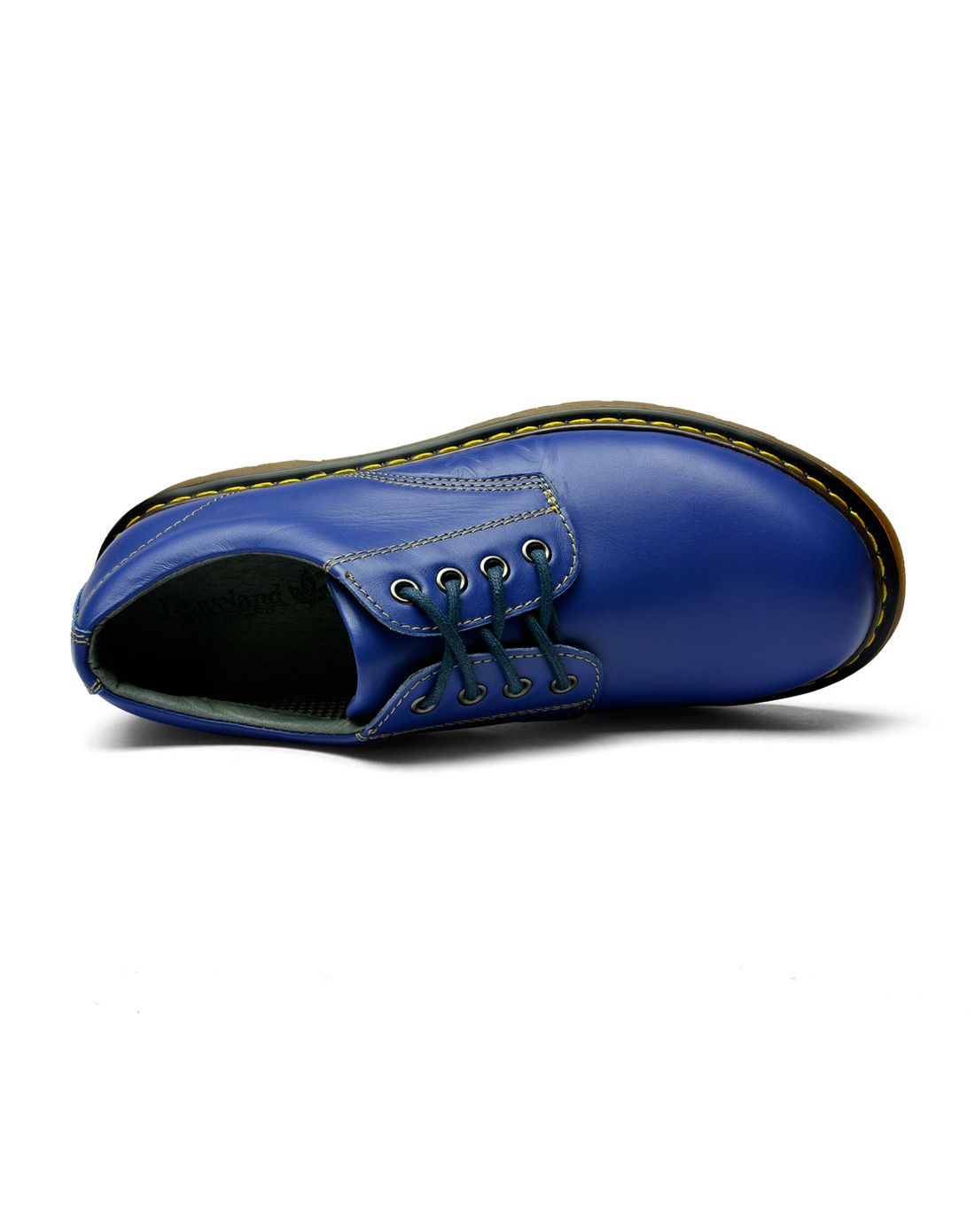 蓝色时尚牛皮工装大头鞋