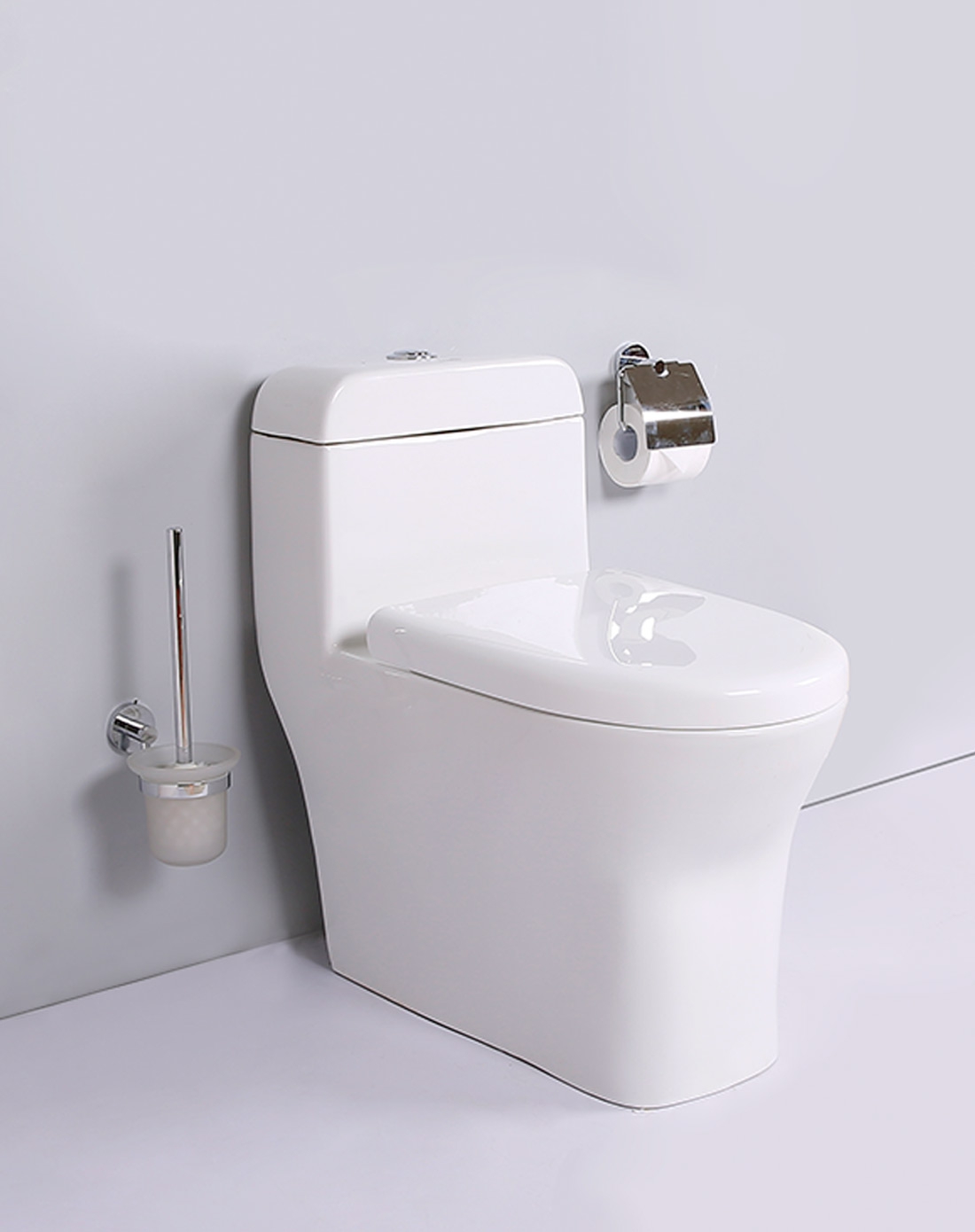 乐谷卫浴专场 虹吸连体坐便器智洁釉面