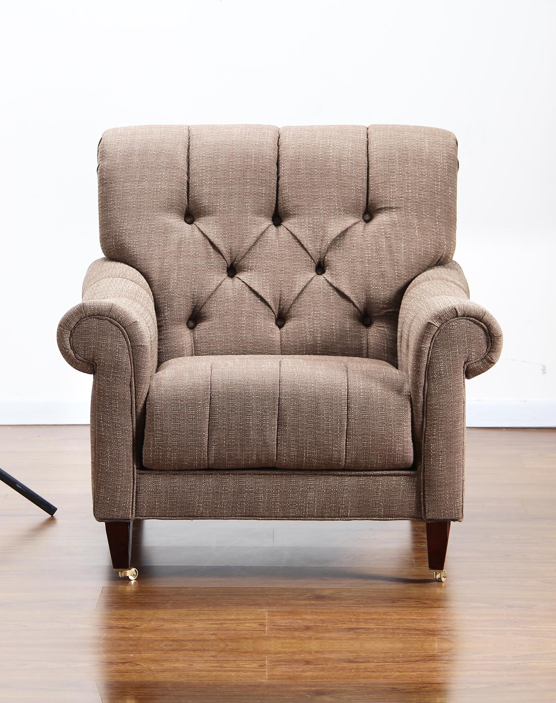 欧式布艺舒适单人沙发 高档老虎椅