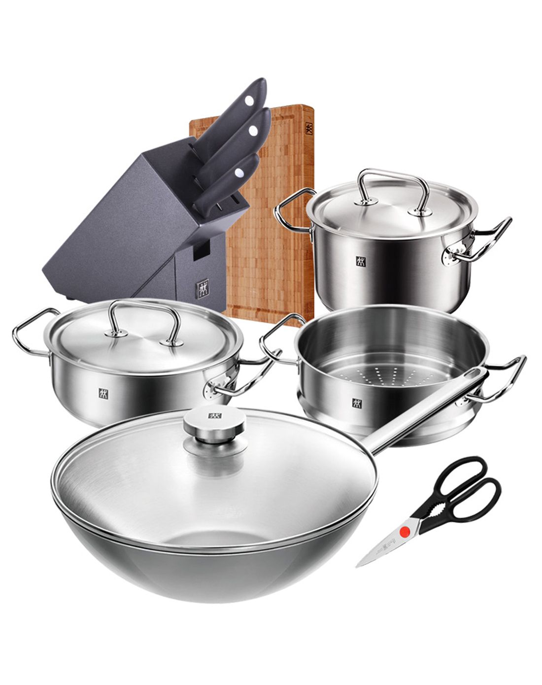 双立人 twin specials 30cm中式炒锅10件套