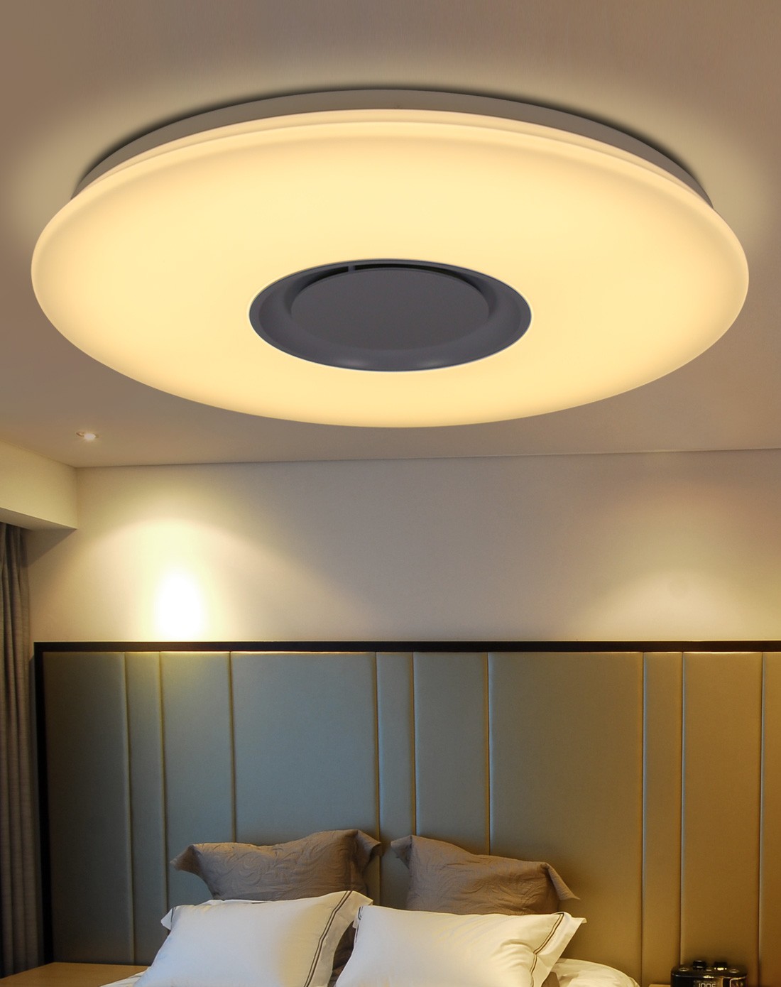 24w无极调光调色简约白圆形吸顶灯