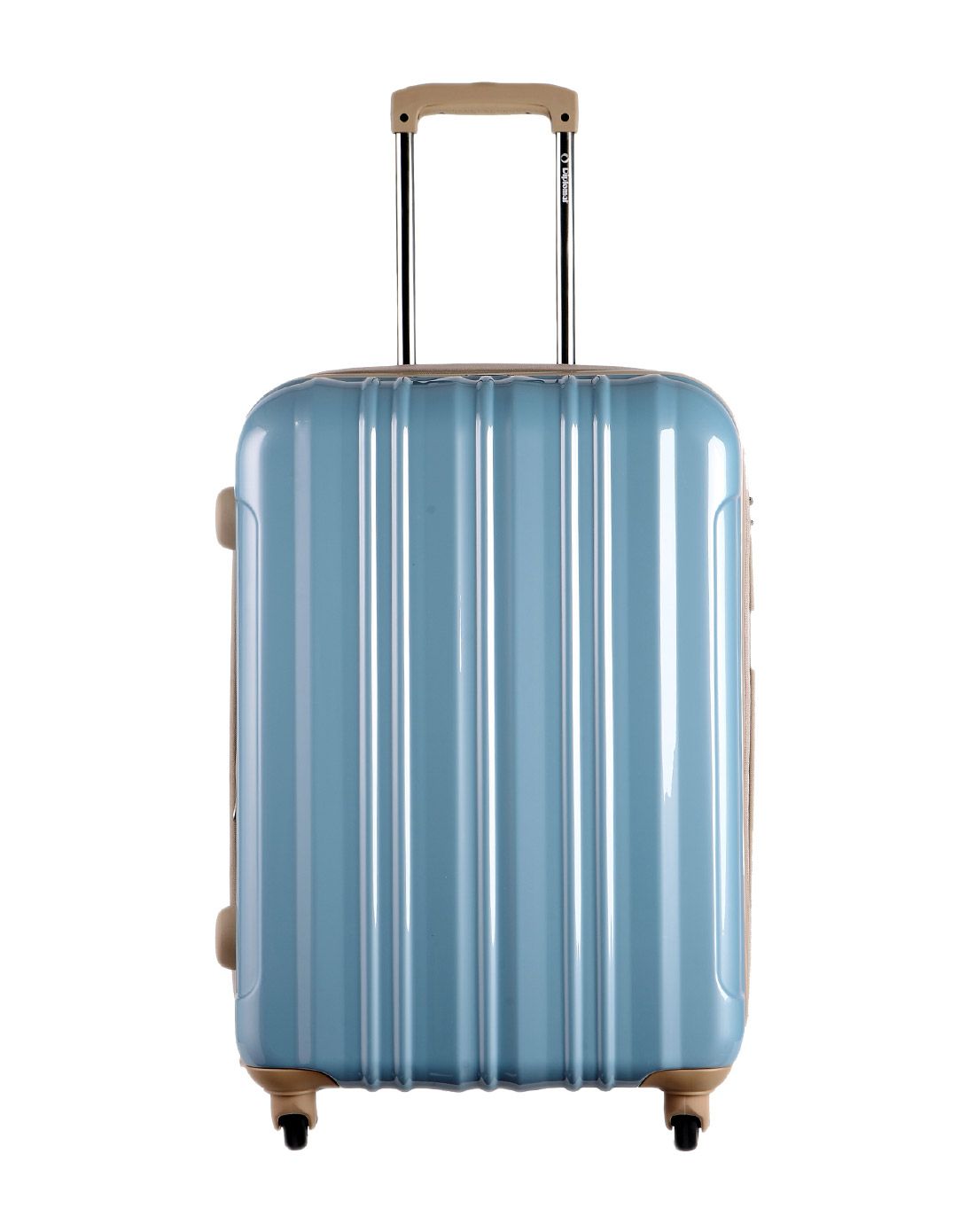 银灰蓝pc材质万向轮拉杆箱