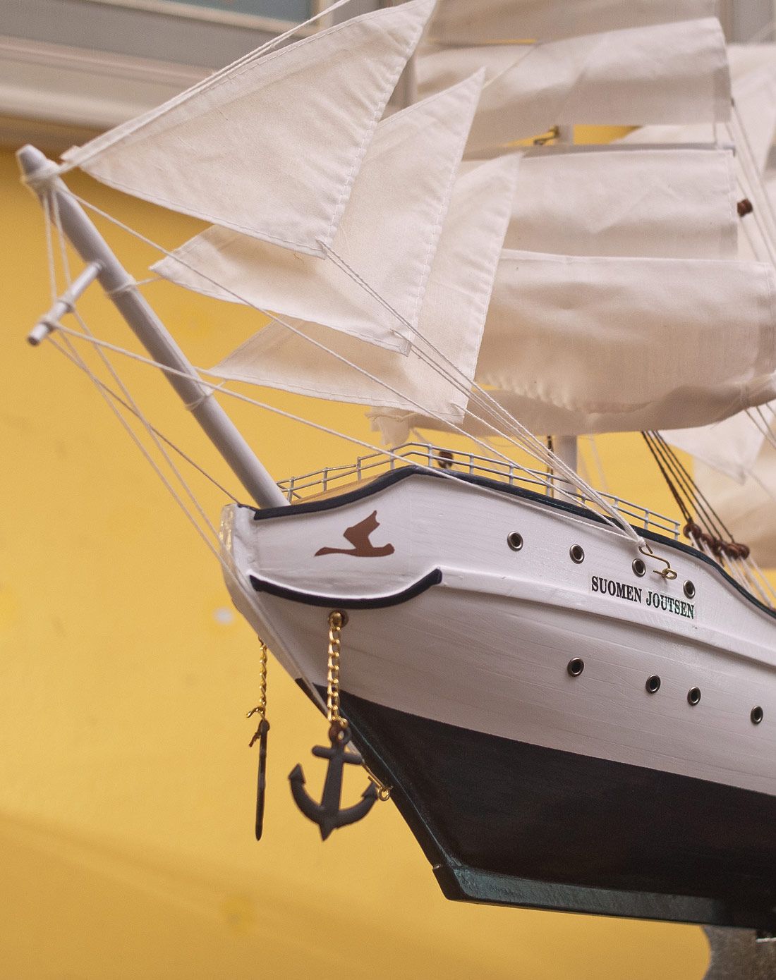 手工制作实木帆船特大号