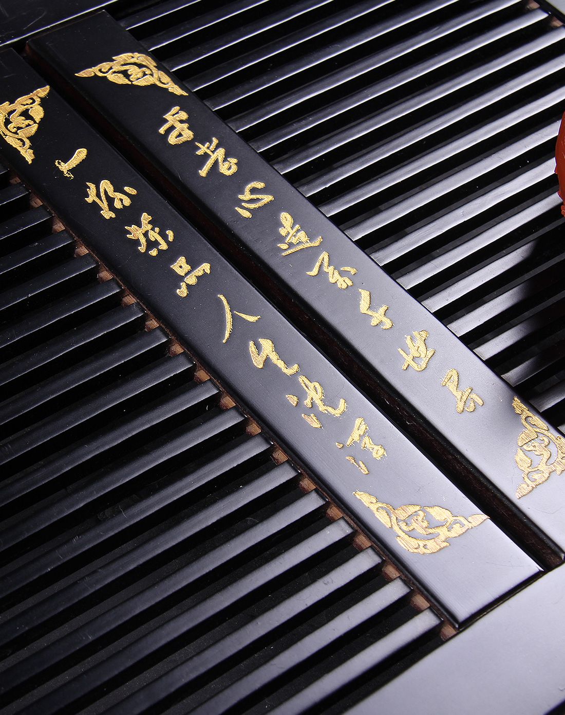 > 柏木(黑色双排字)茶盘 54*34*5