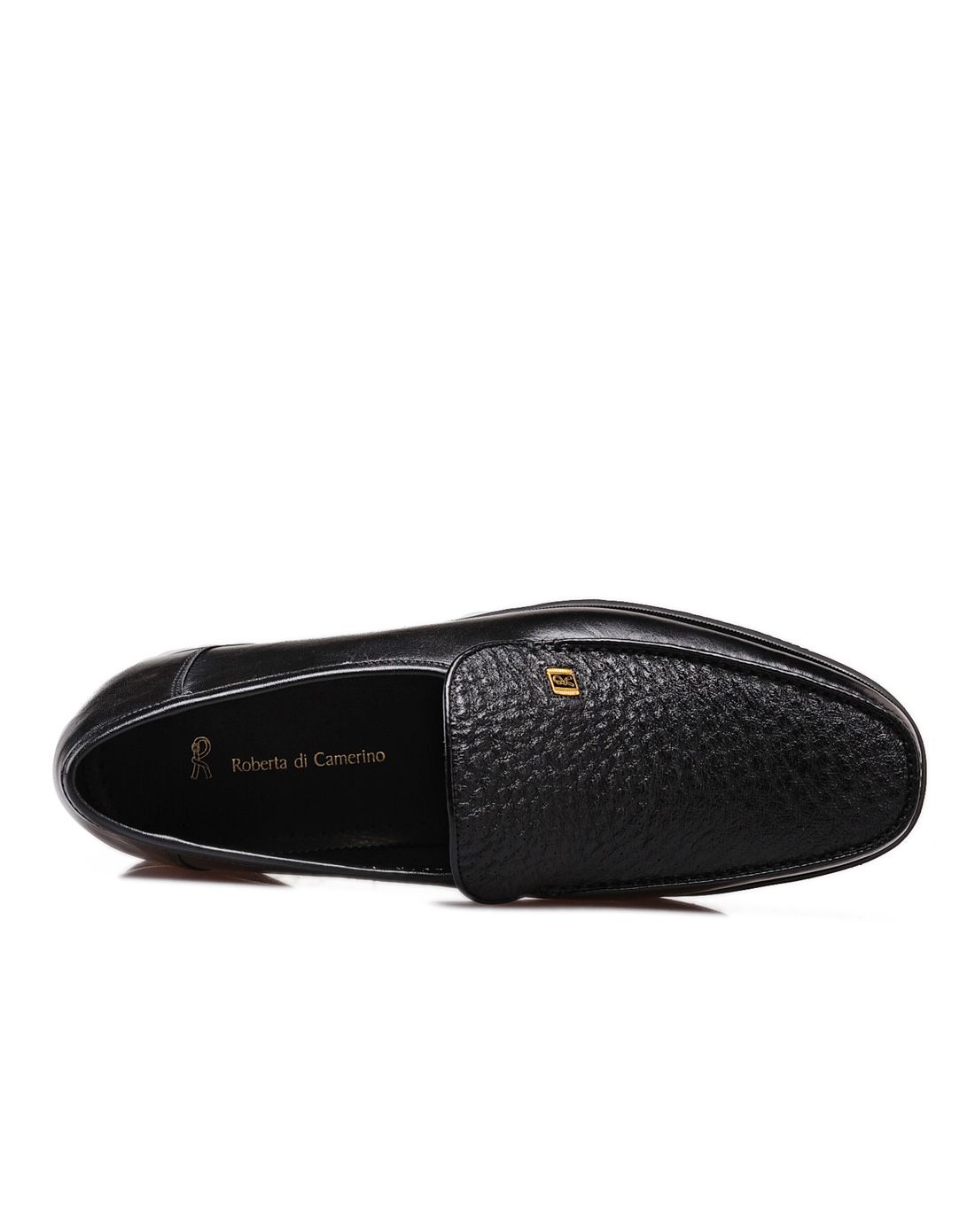 黑色袋鼠皮配孔雀皮商务正装鞋