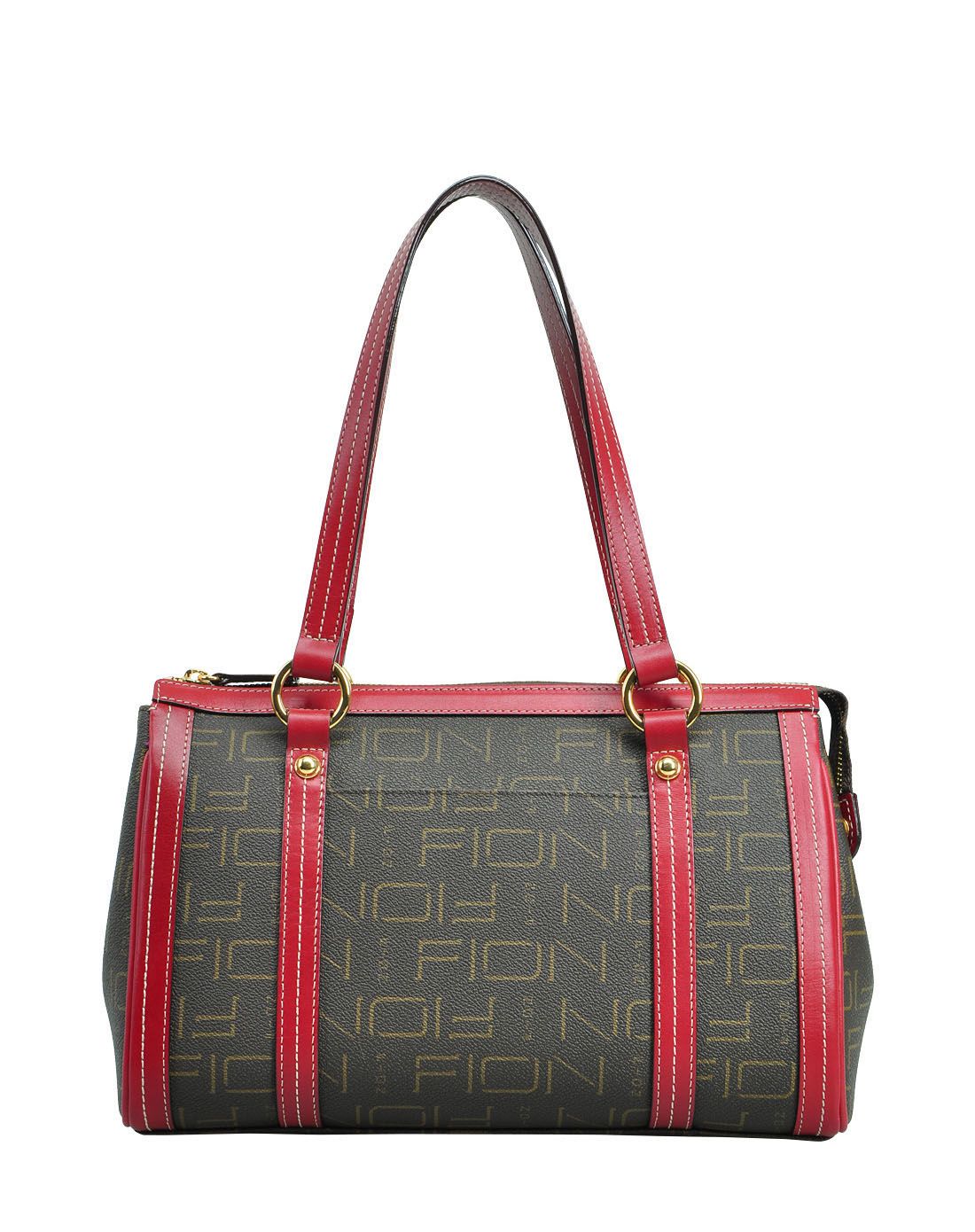 女款红色经典大方fion logo气质时尚枕头包