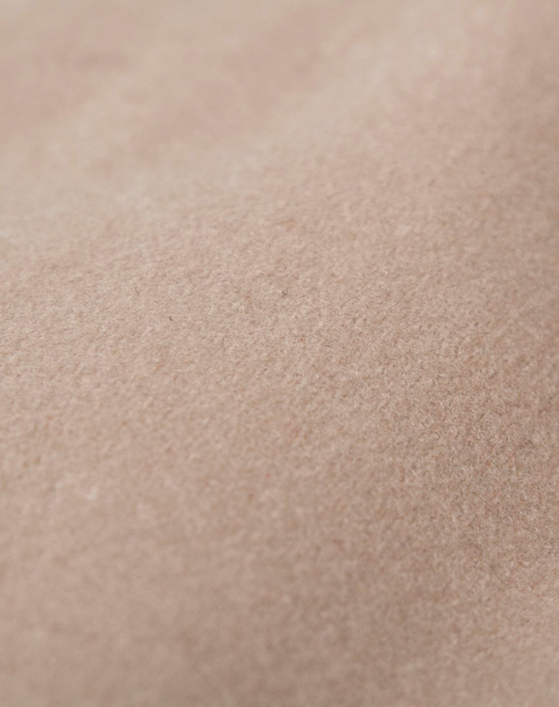 浅驼色长袖时尚毛呢大衣