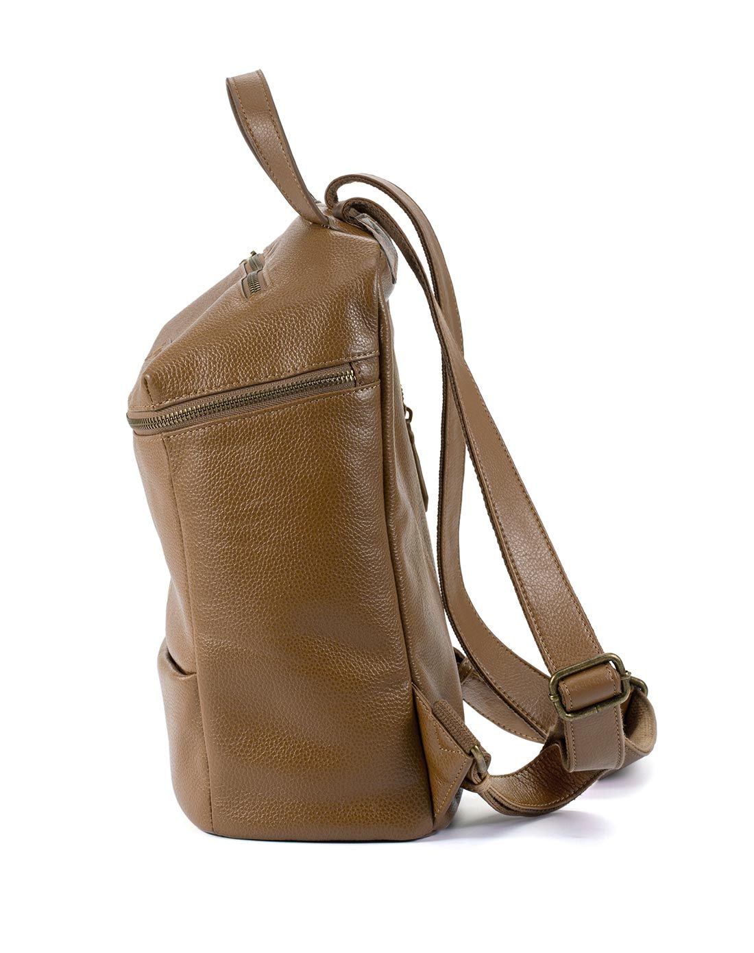 深棕色复古时尚双肩包头层牛皮大背包大容量大包