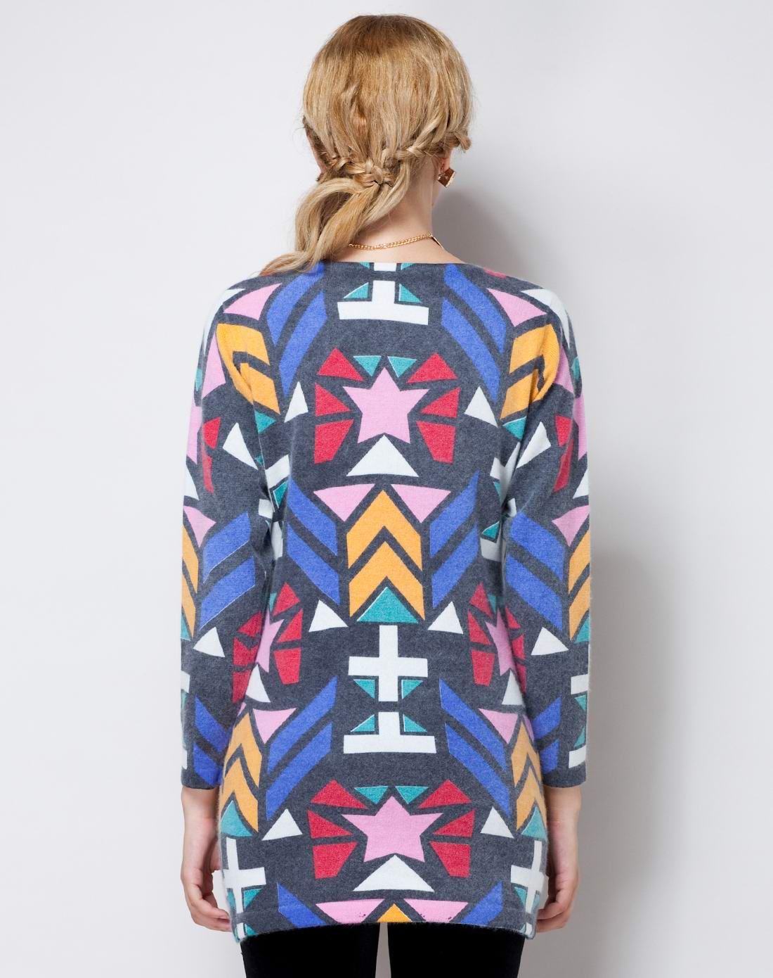 长款波普印花连衣裙