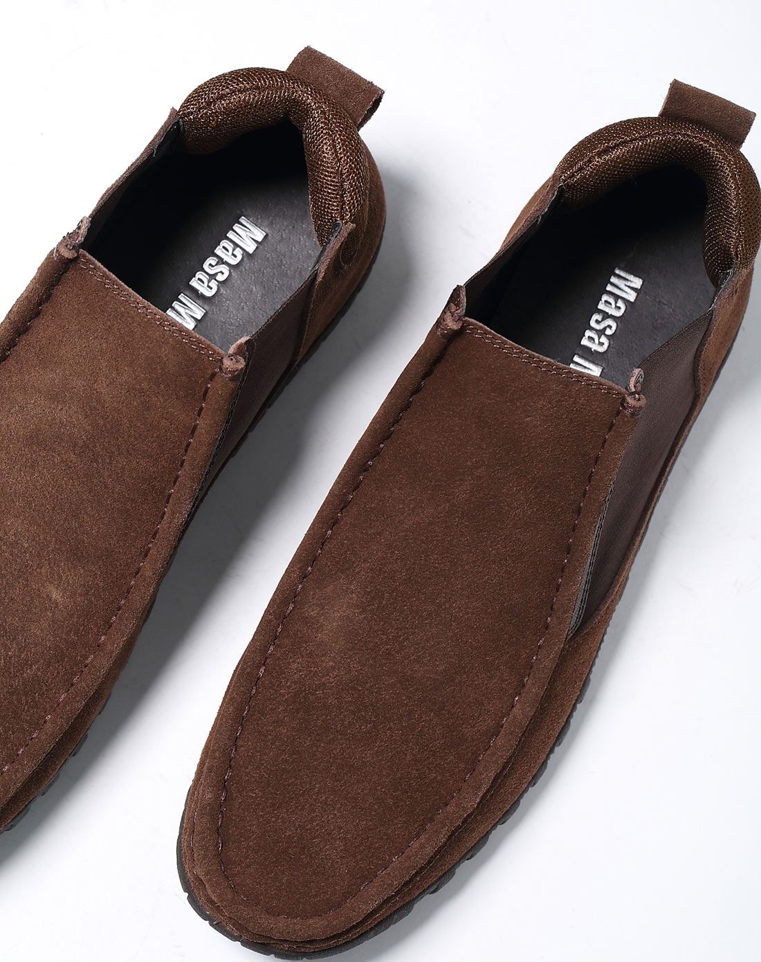 玛萨玛索masa maso黄棕色反毛皮舒适透气防滑休闲鞋20039900_唯品会