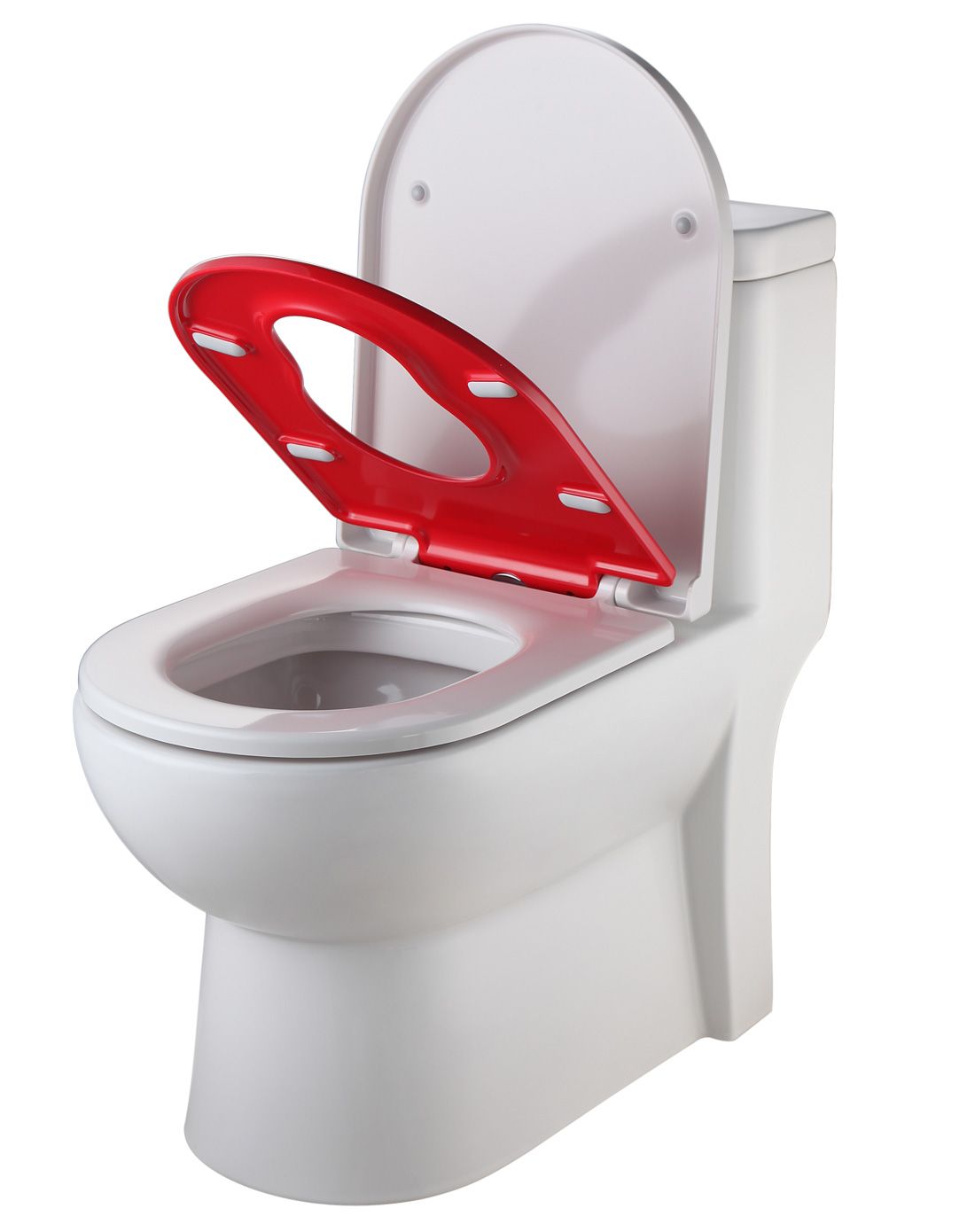 > 红色子母双盖马桶