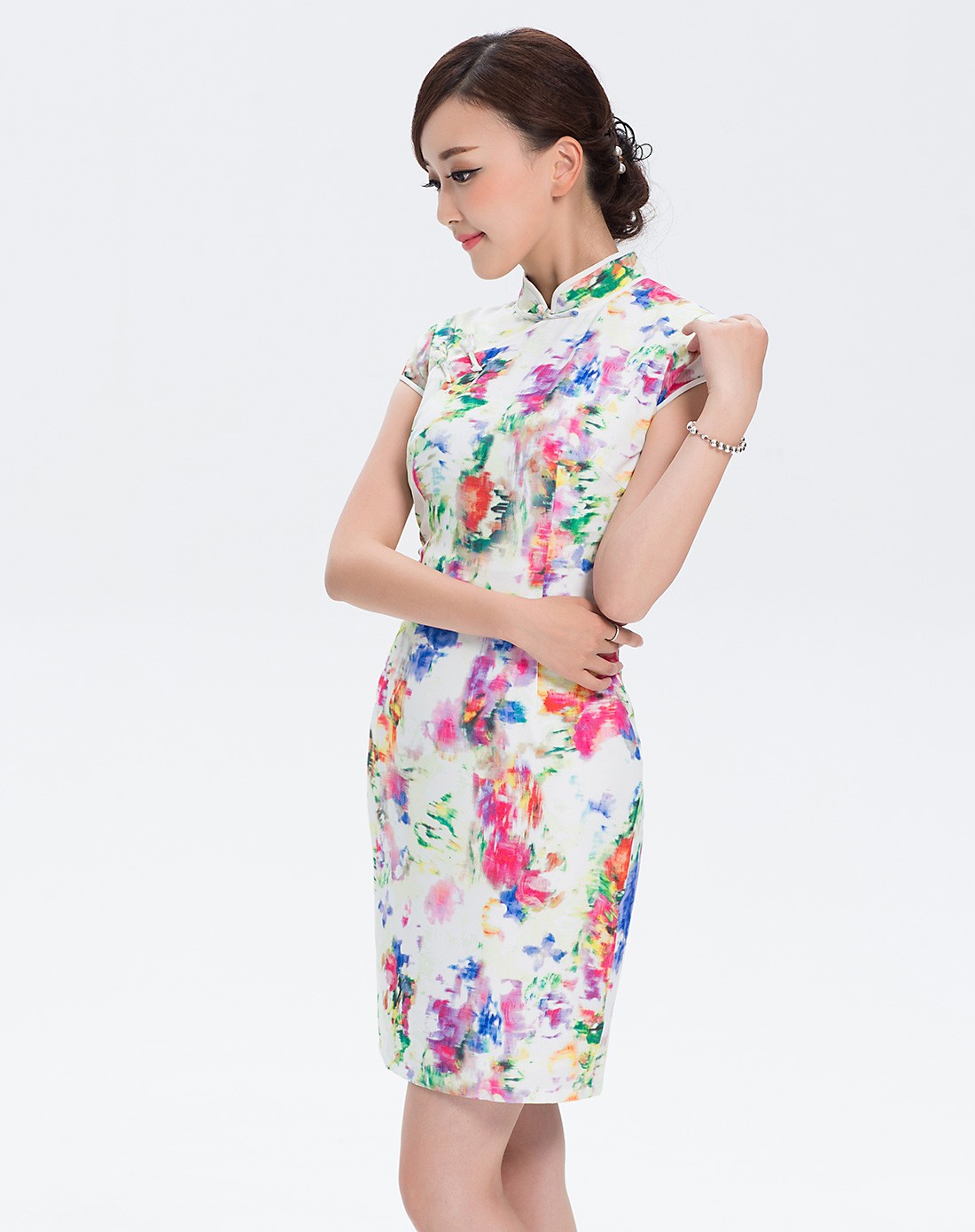 逸红颜e-beauty绯云 旗袍裙41tp02ssch_唯品会