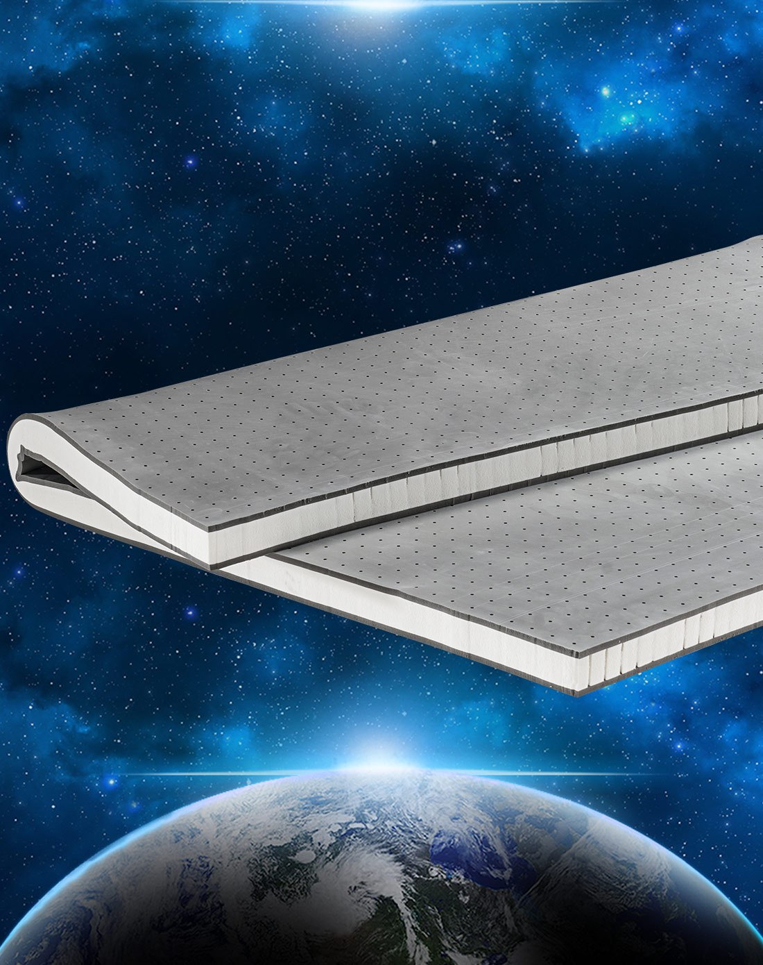 泰国进口竹炭乳胶床垫5cm厚8882