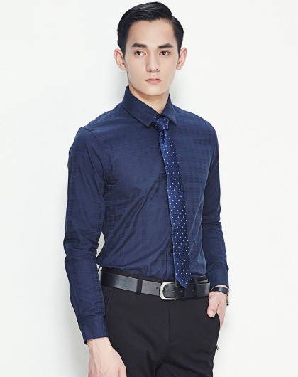 la chapelle homme 藏青商务领带